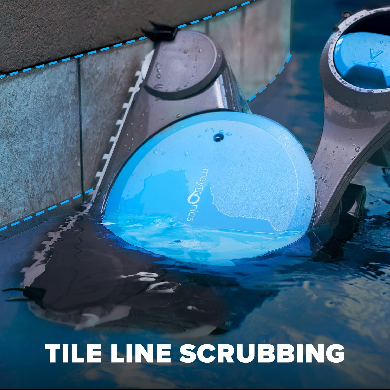 Robotic Pool Cleaner (2024 Model) with Multimedia, Oversized Leaf Bag, Standard & Ultrafine Filters, Weekly Timer, Waterline Cleaning & More — for In-ground Swimming Pools up to 50ft