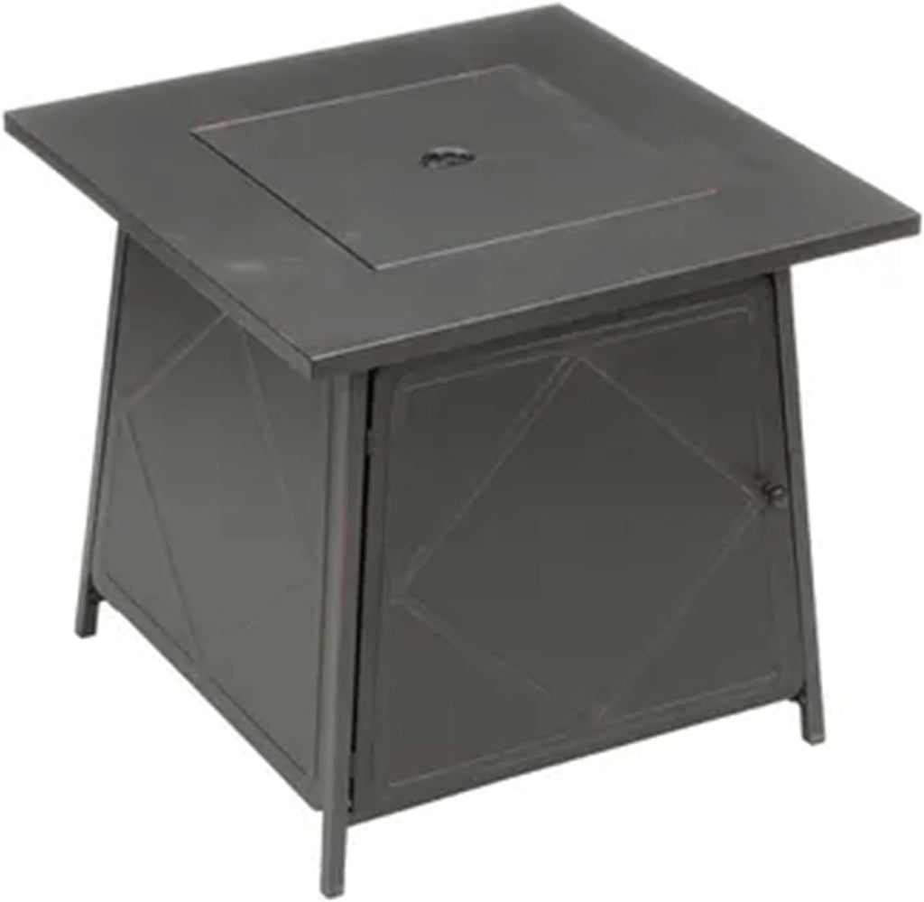 Four Seasons Patio Dual Heat 50,000 BTU Square Gas Fire Pit